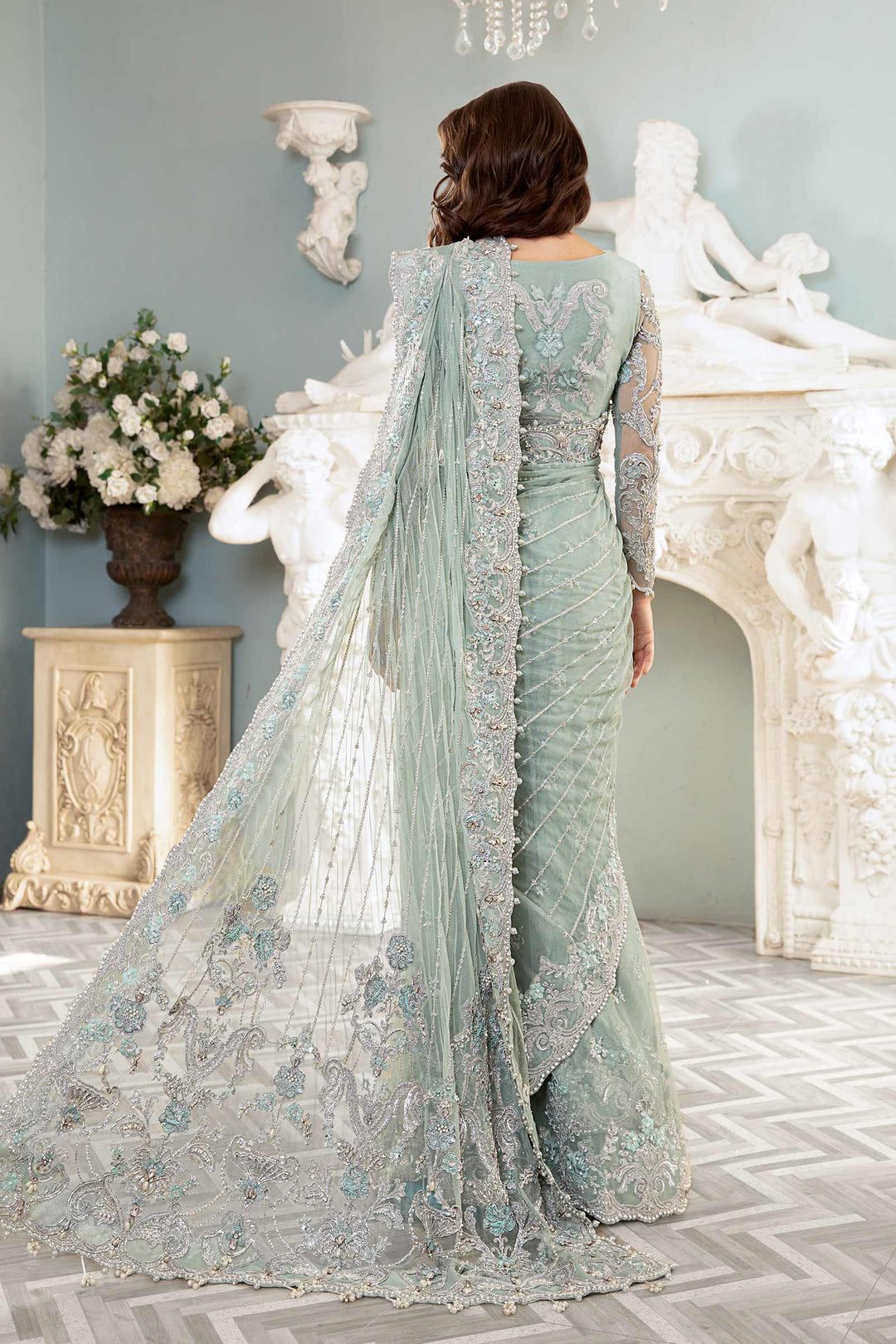 MariaB Couture Luxury Net Saree | SC-142