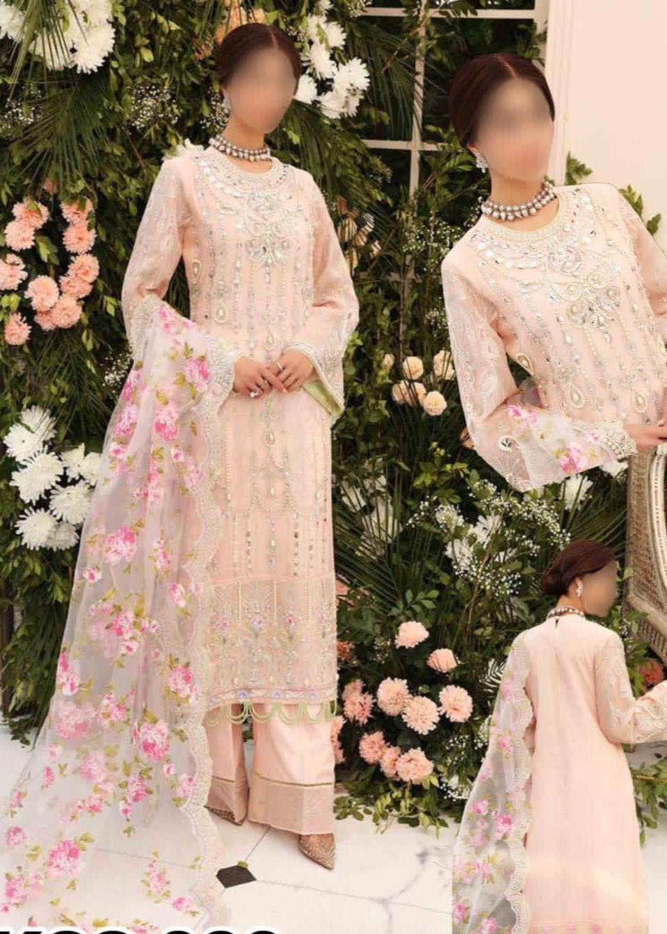 Khansa Luxury Partywear Organza Dress | SC-030