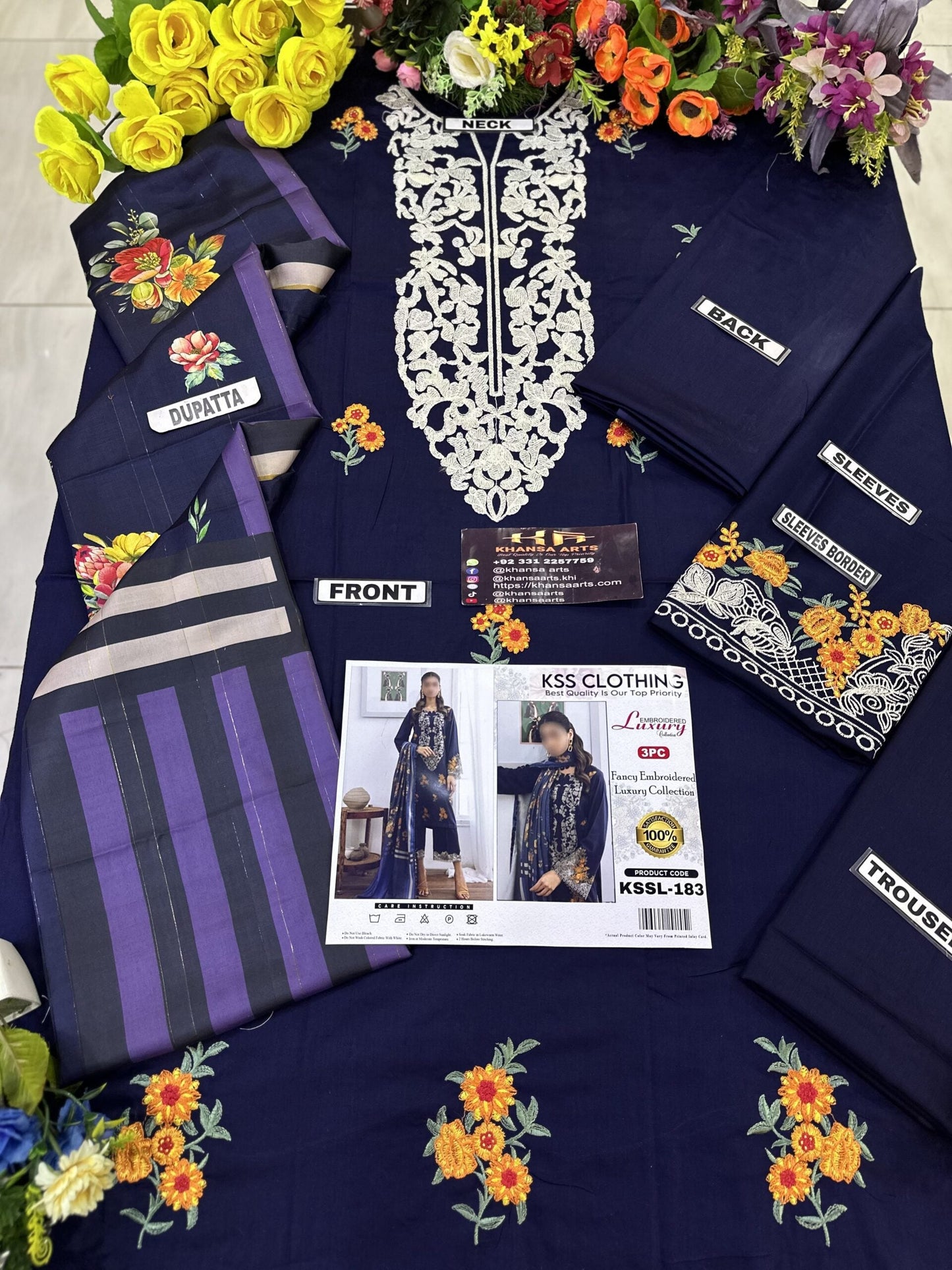 Clothing Lawn Luxury Party Wear Dress | SC-183