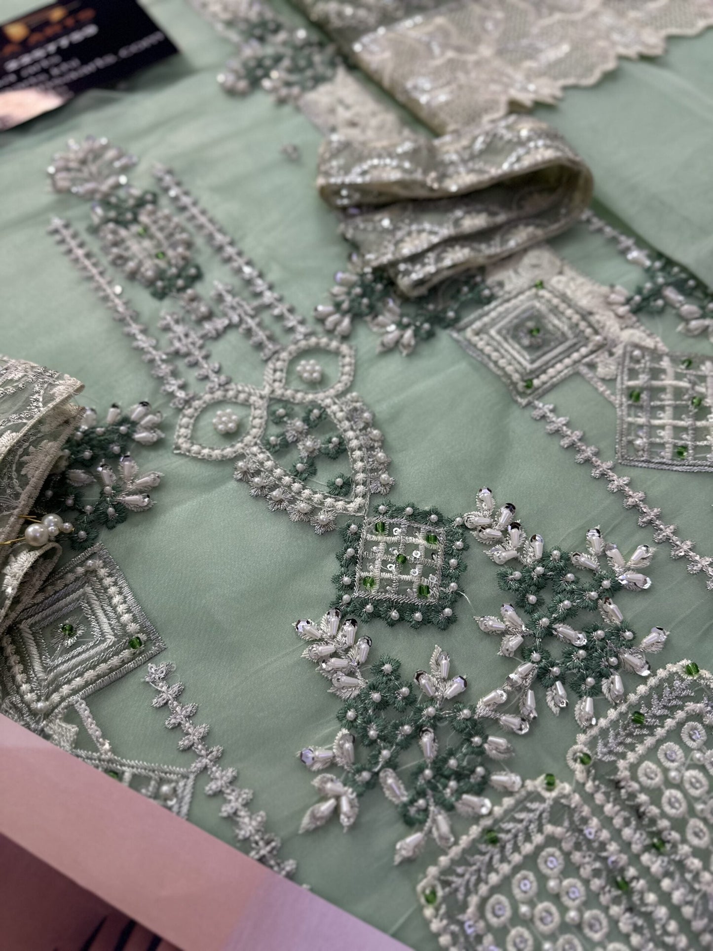 Mushq Luxury Organza Partywear Dress | SC-195