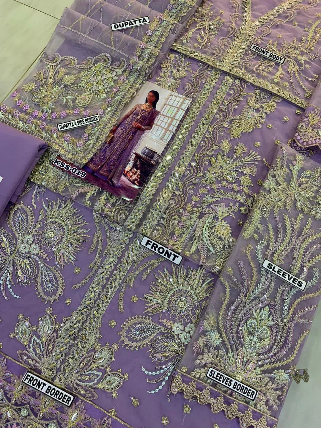 Mushq Bridal Wear Net Dress | SC-019