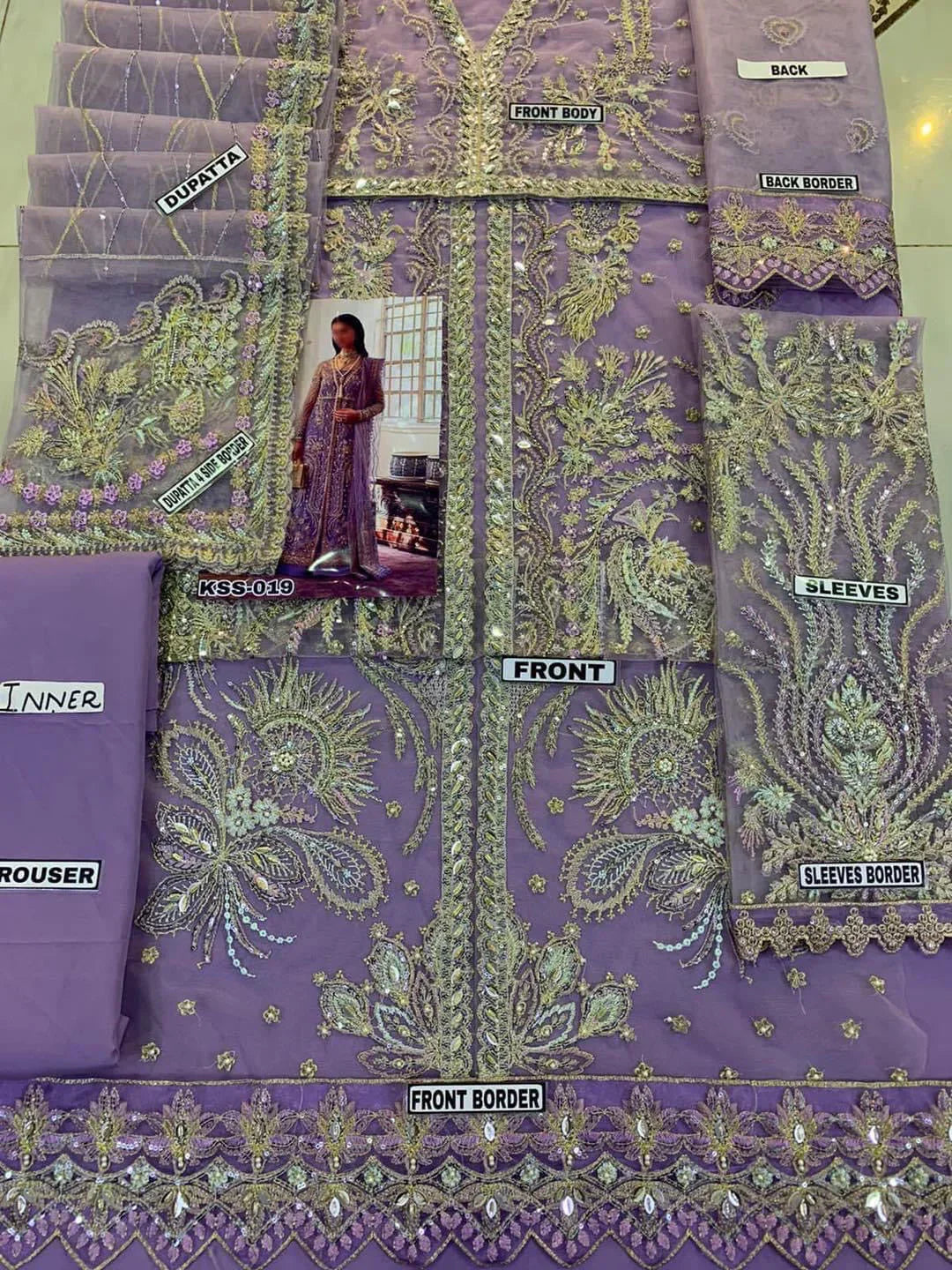 Mushq Bridal Wear Net Dress | SC-019