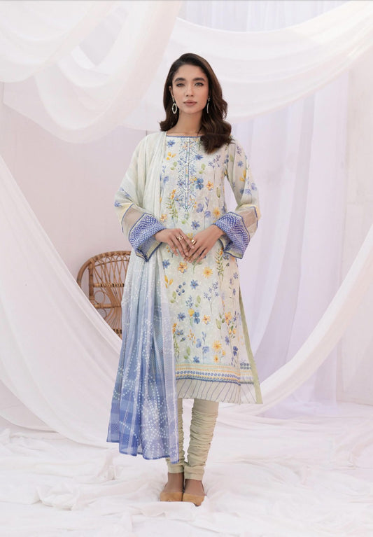Kroma Lawn Chickenkari Printed Emb collection | SC-04