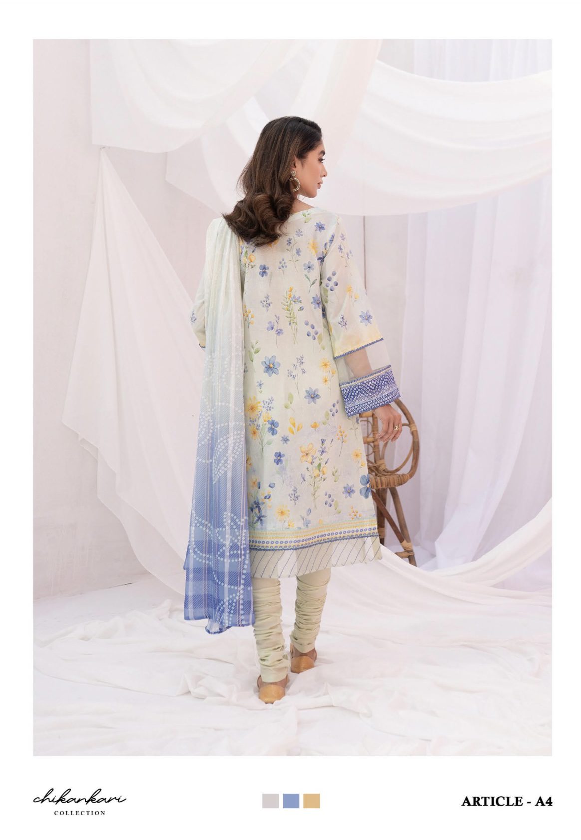 Kroma Lawn Chickenkari Printed Emb collection | SC-04