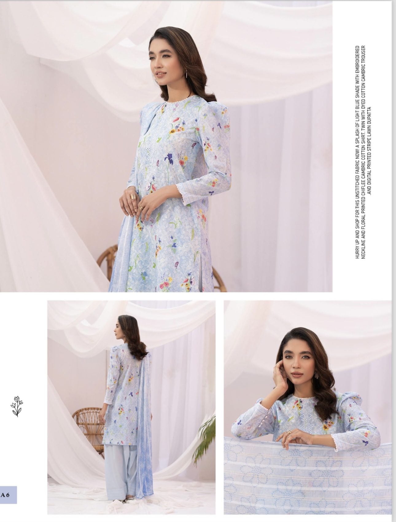 Kroma Lawn Chickenkari Printed Emb collection | SC-06