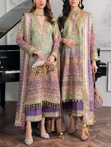 Baroque Chiffon Silk Trouser