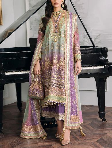 Baroque Chiffon Silk Trouser