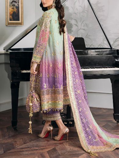 Baroque Chiffon Silk Trouser