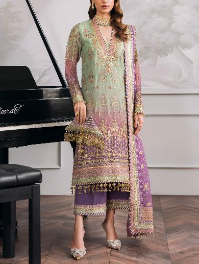 Baroque Chiffon Silk Trouser