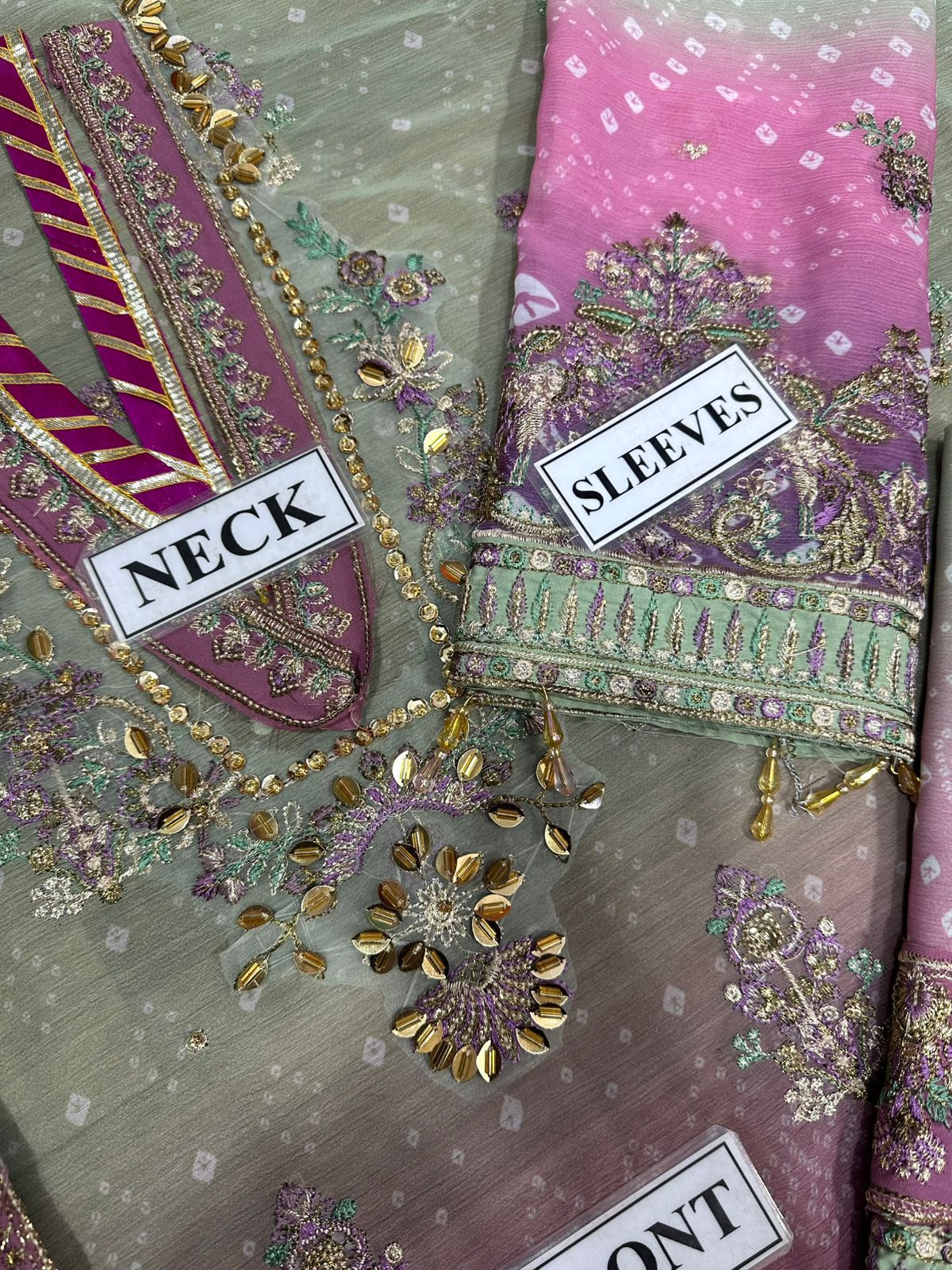 Baroque Chiffon Silk Trouser