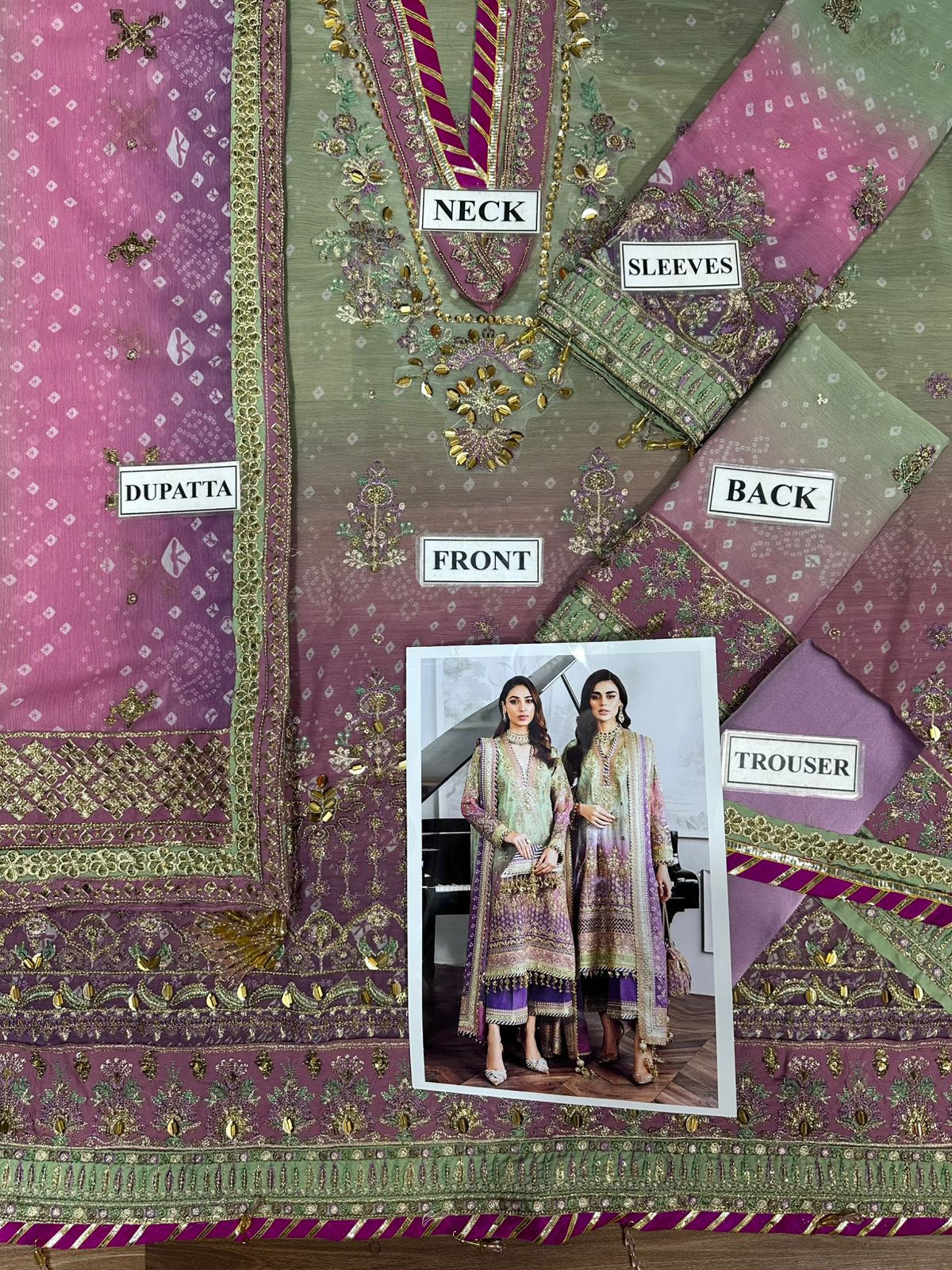 Baroque Chiffon Silk Trouser