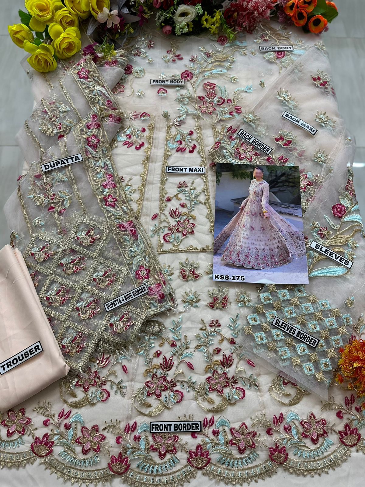 Indain Net Party Wear Maxi By Khansa Arts | SC-175