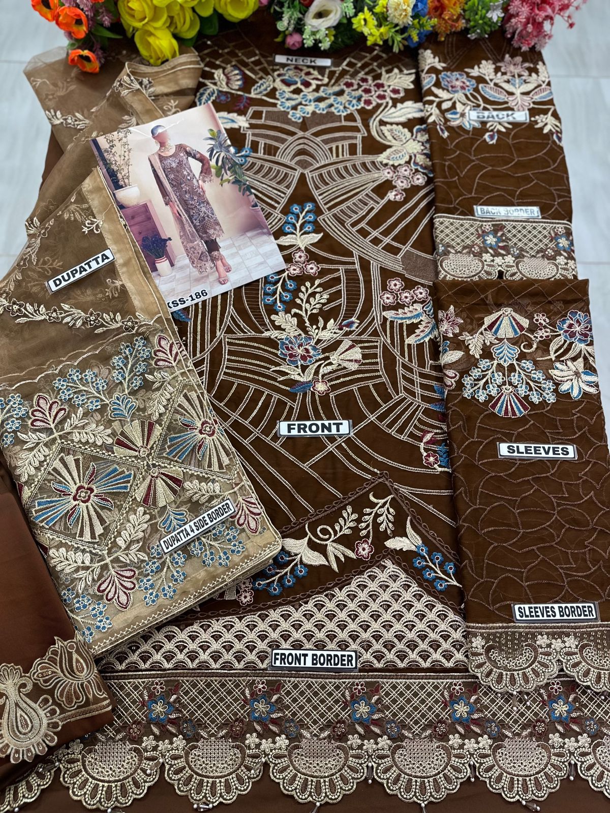 Ramsha Chiffon With Dupatta Party Wear Dress | SC-193