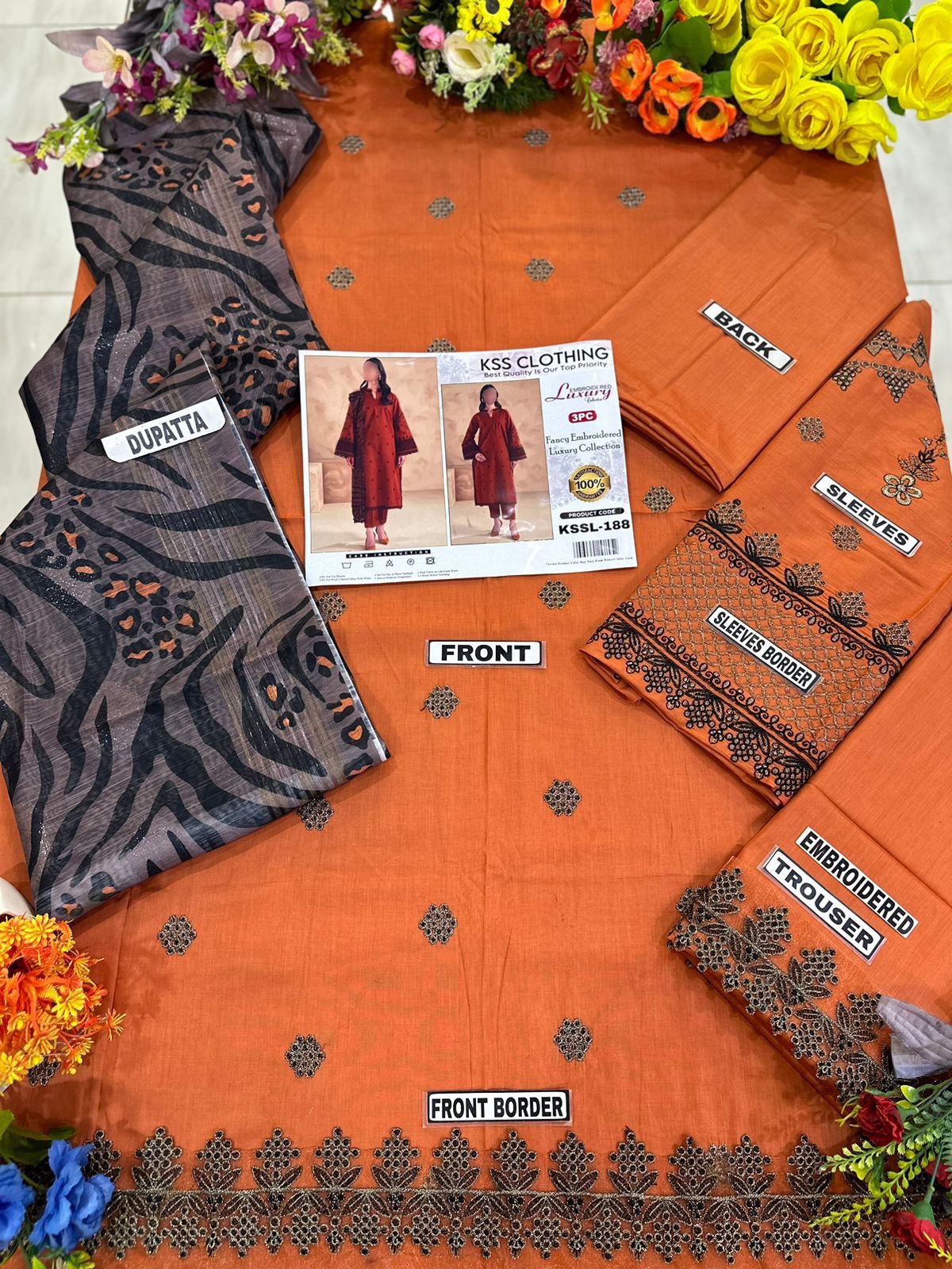 Clothing Lawn Luxury Party Wear Dress | SC-188