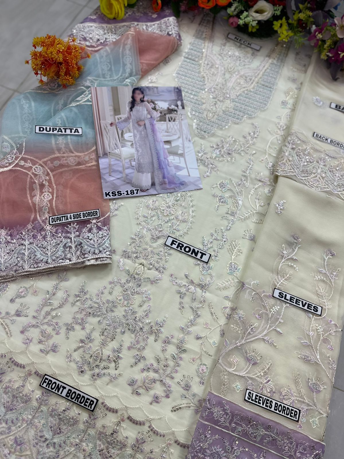 Kanwal Malik Luxury Chiffon party Wear Dress | SC-187