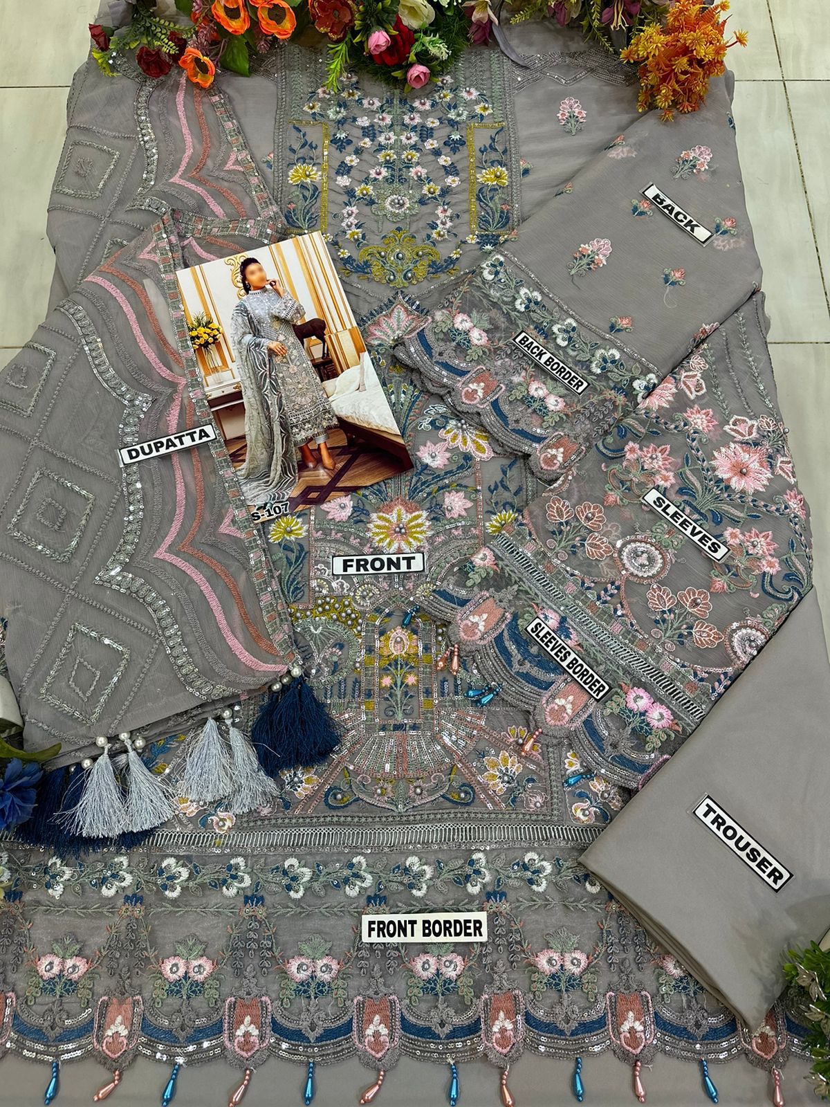 AdansLibas Luxury Chiffon Partywear Dress | SC-107