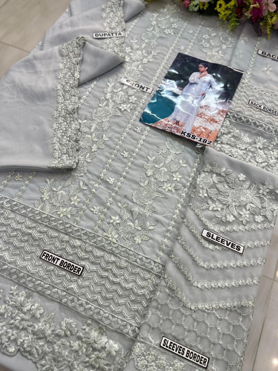 Flossie Clothing Chiffon Party Wear Dress | SC-182