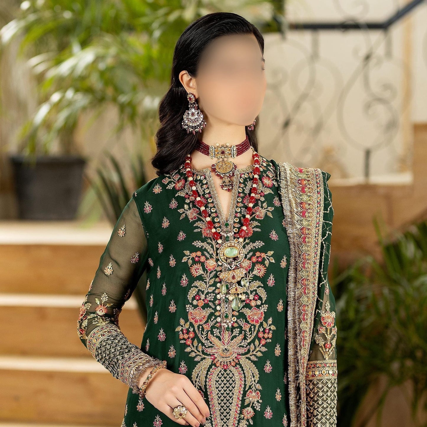 Imrozia Luxury Chiffon PartyWear Dress | SC-170