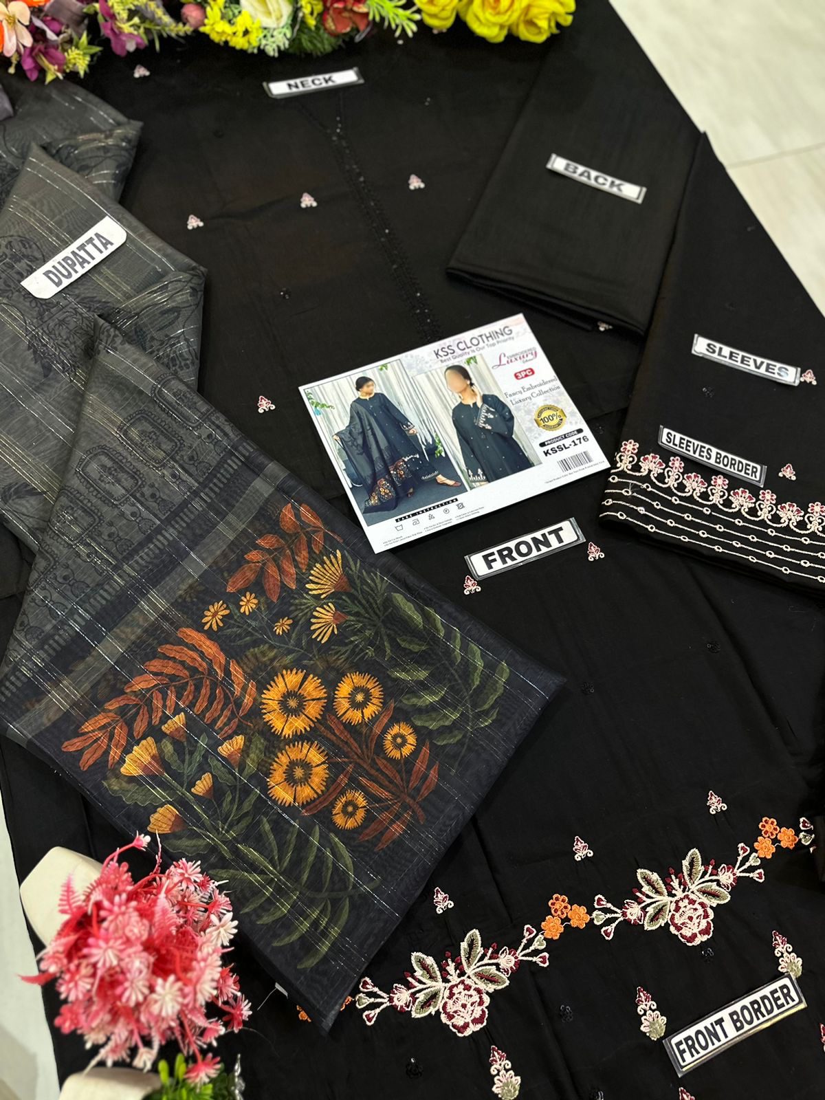 Clothing Lawn Luxury Party Wear Dress | SC-176