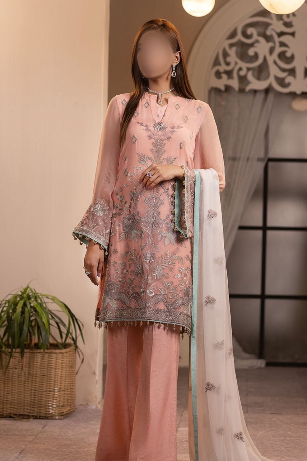 Flossie Chiffon PartyWear Dress | SC-148