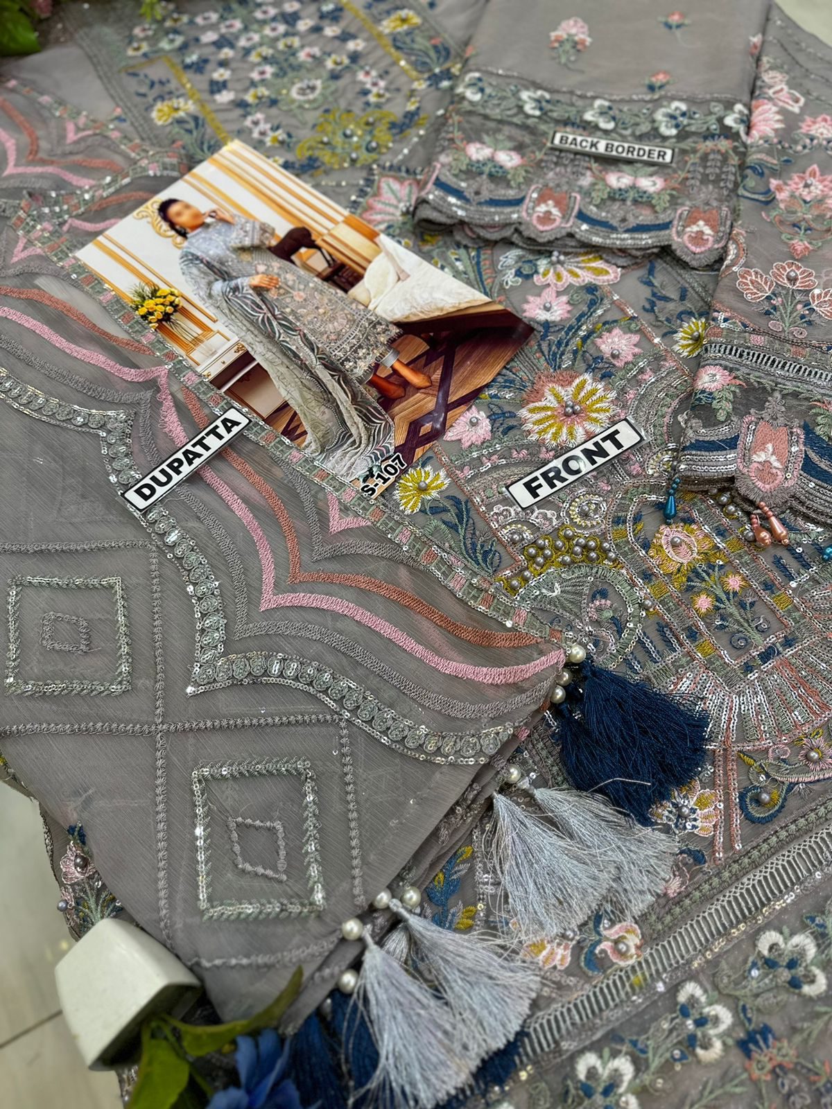 AdansLibas Luxury Chiffon Partywear Dress | SC-107