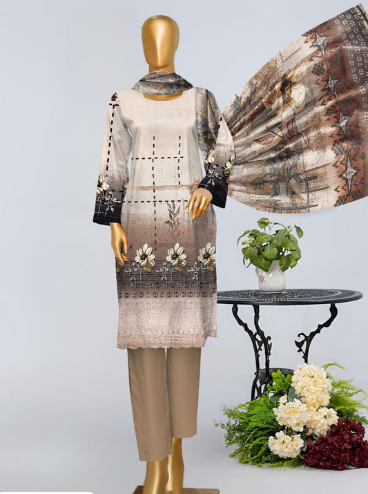 Bin Saeed Luxury Printed Chicken Kari Lawn | SC-215