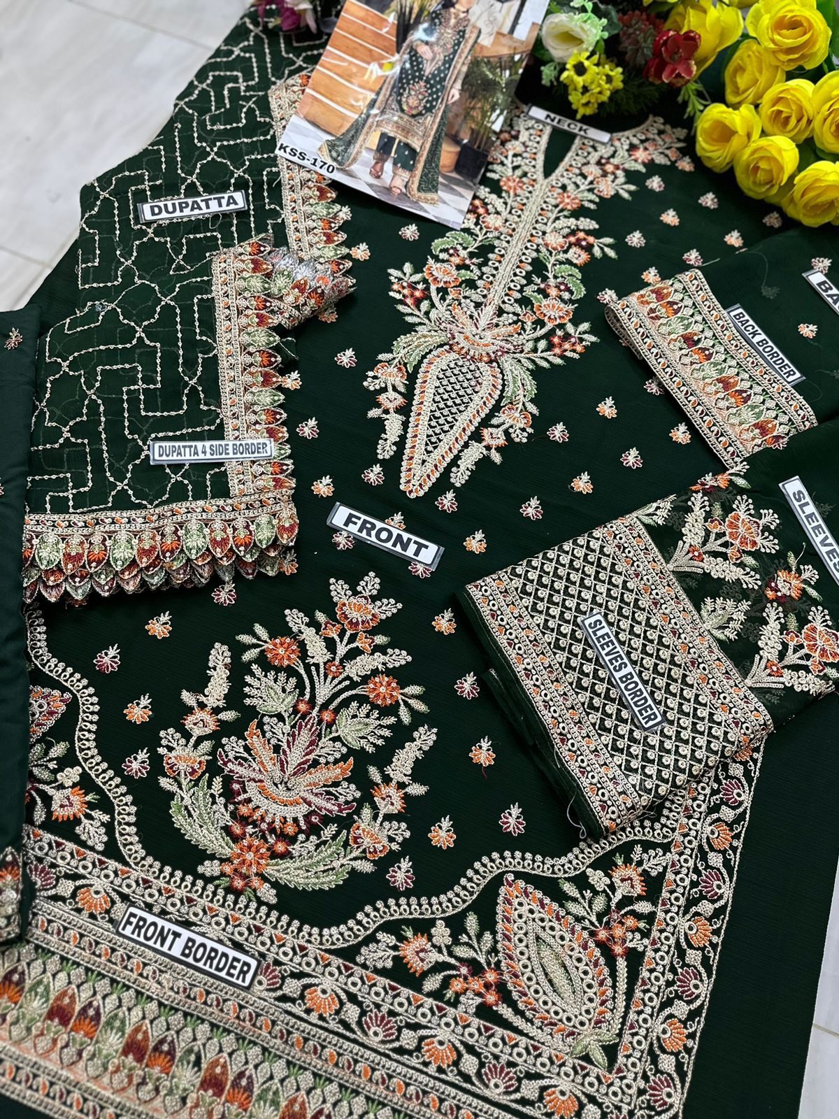 Imrozia Luxury Chiffon PartyWear Dress | SC-170