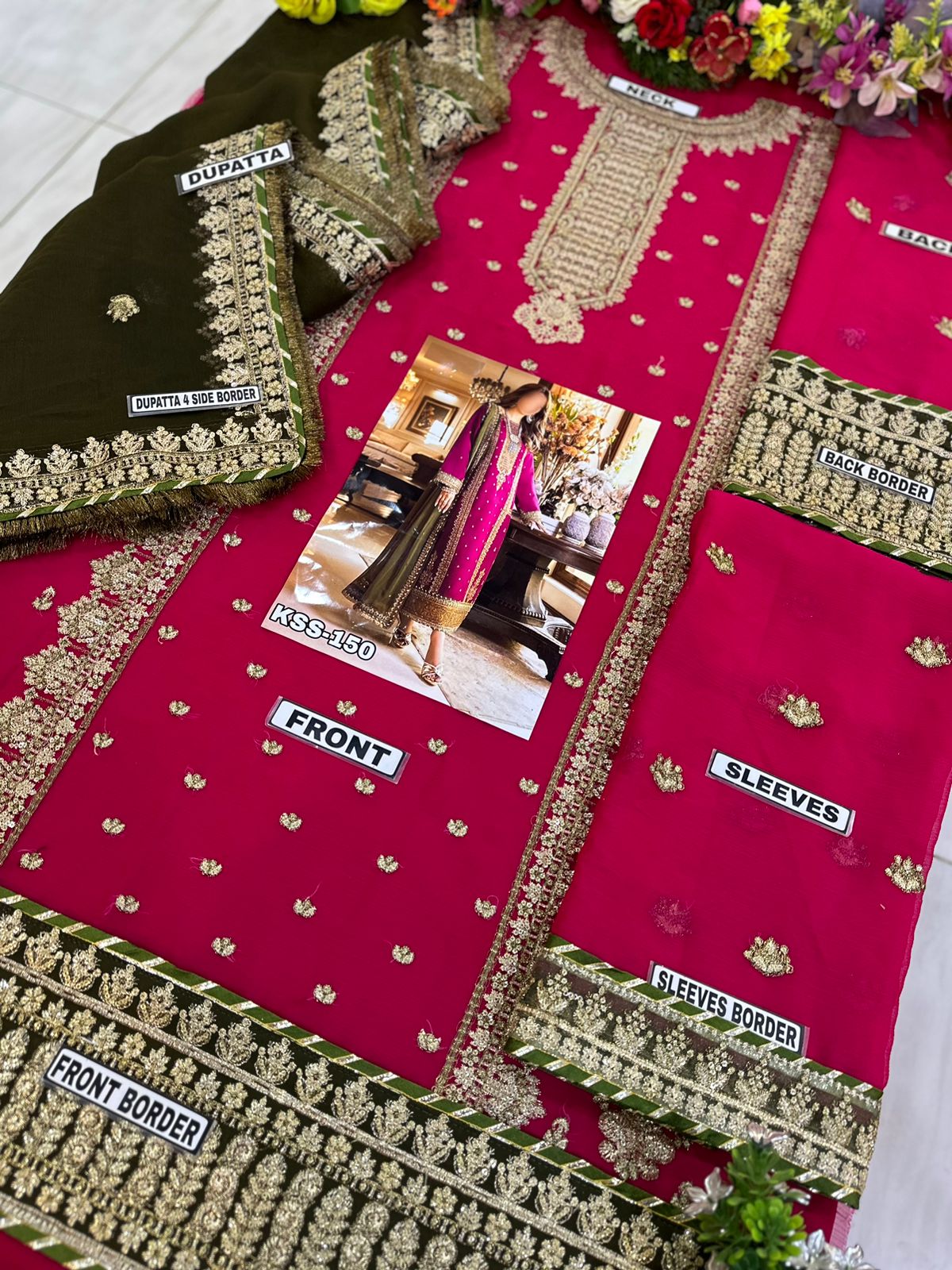 Asim Jofa Luxury Chiffon Partywear Dress | SC-150