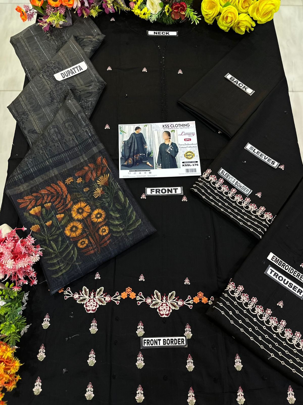 Clothing Lawn Luxury Party Wear Dress | SC-176