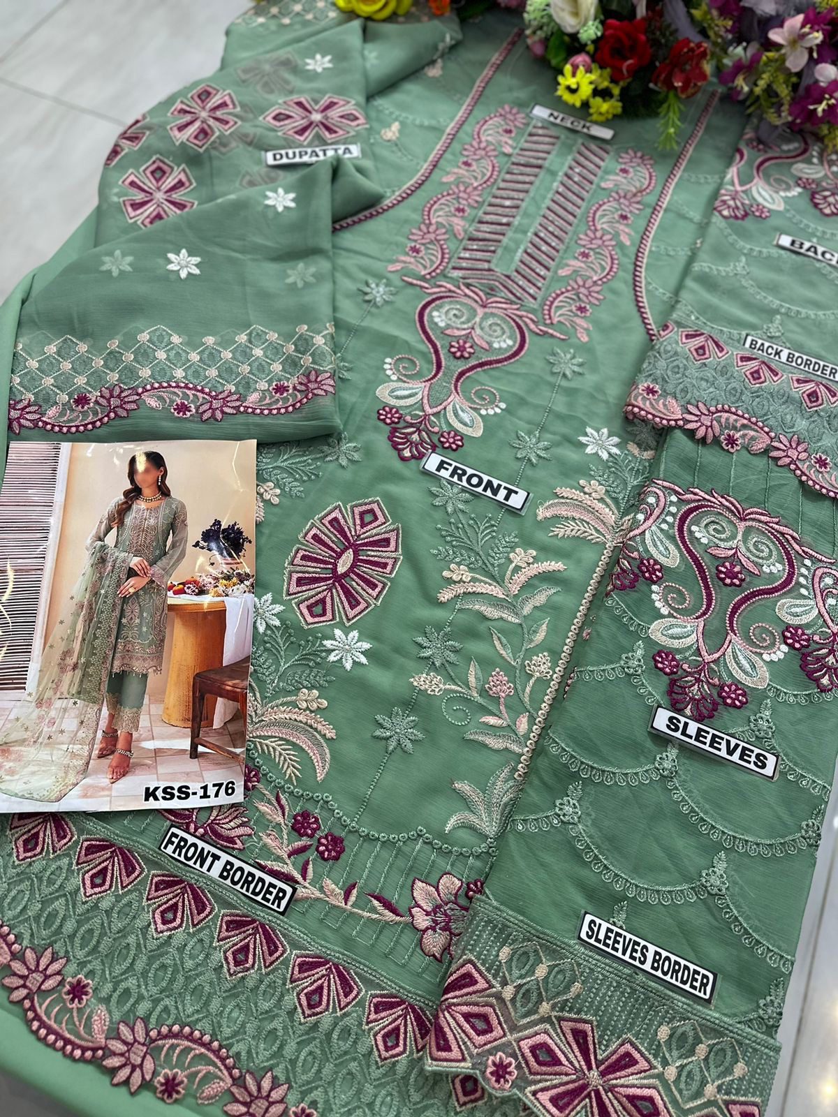 Ramsha Chiffon PartyWear Dress | SC-176