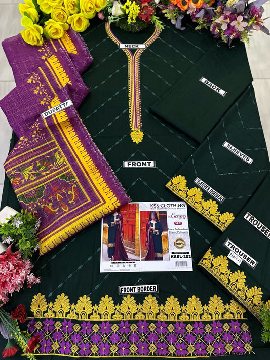 Clothing Lawn Luxury Party Wear Dress | SC-202