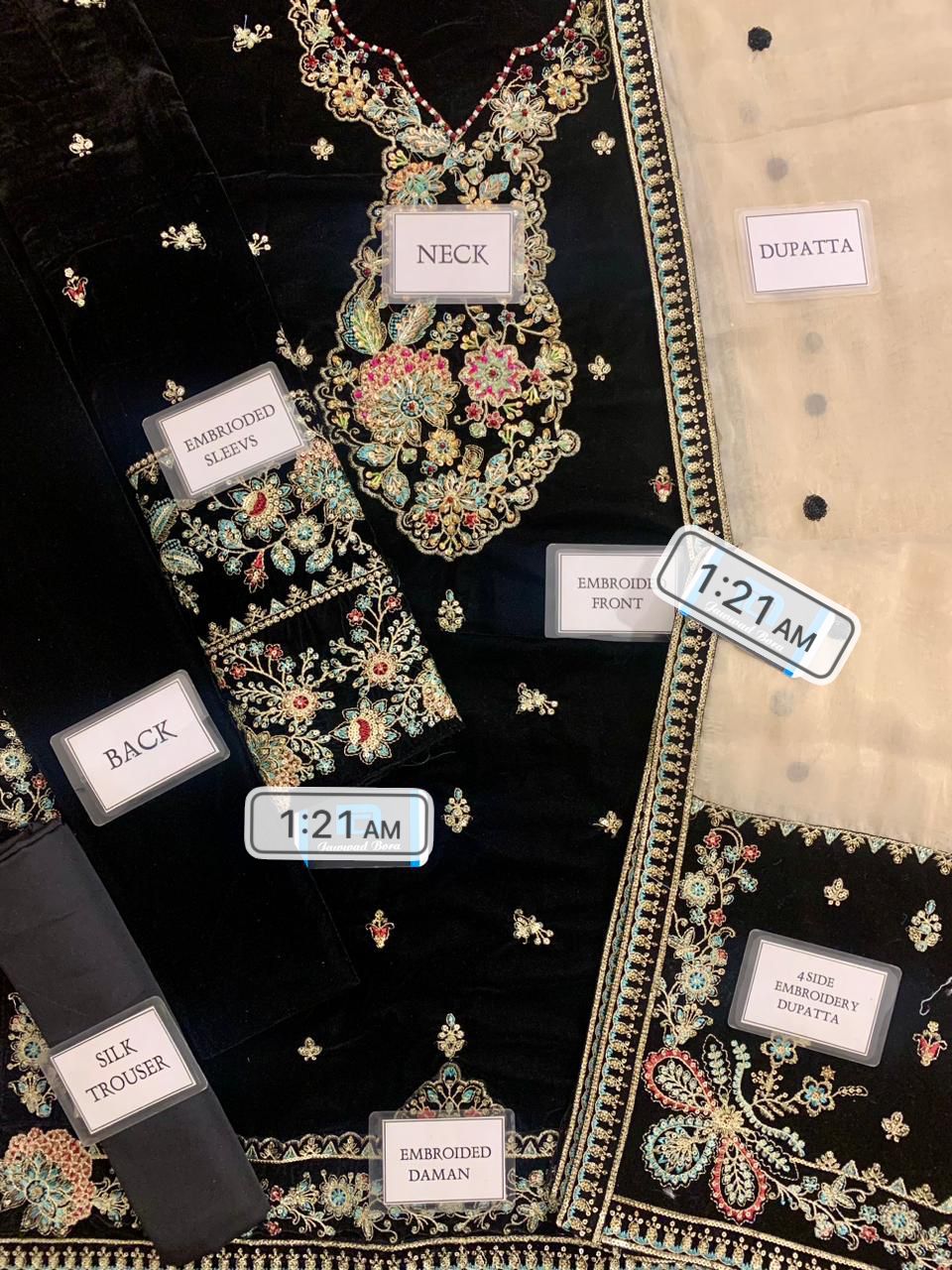 Eman Adeel Luxury Valvet Dress