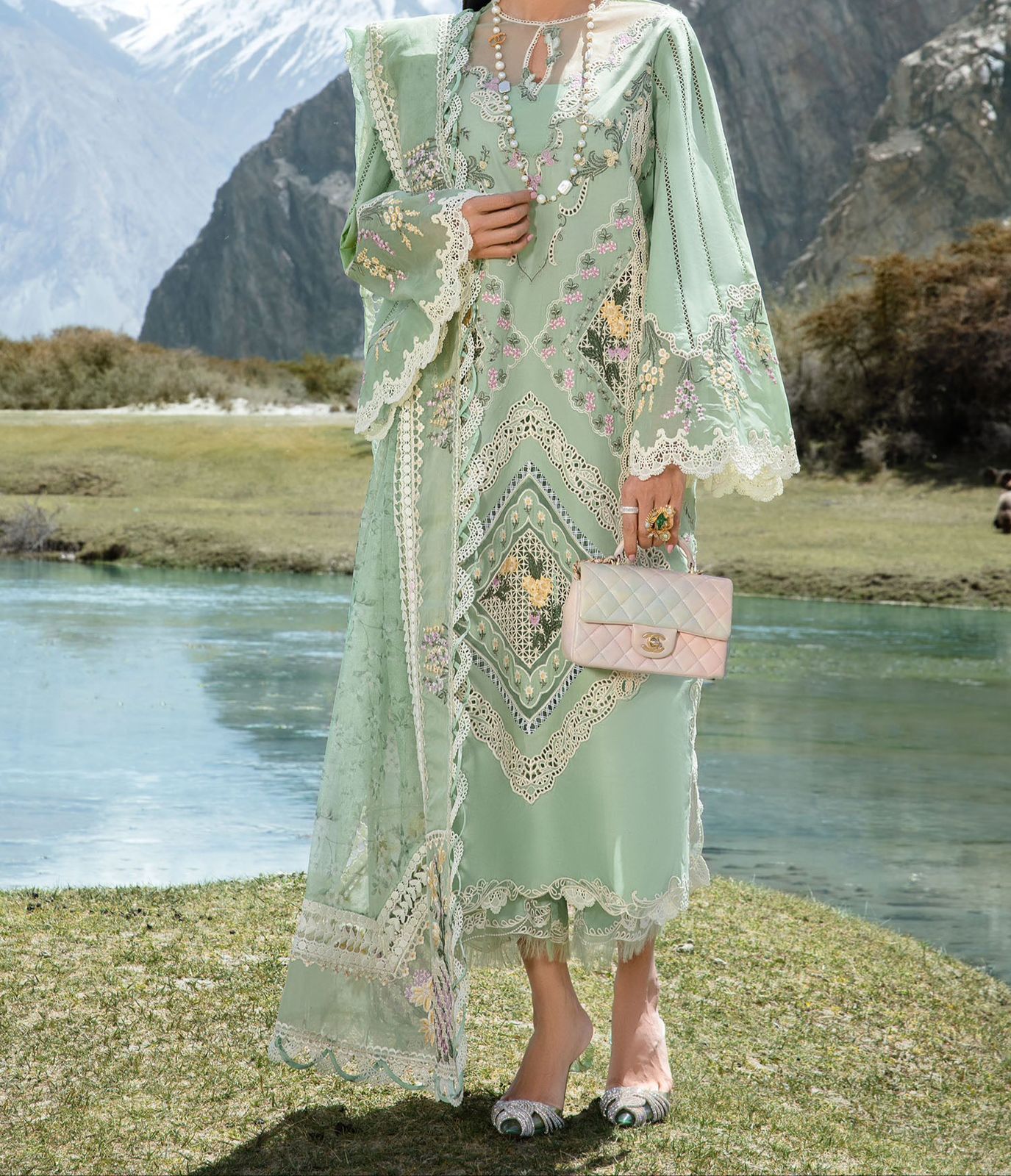 Crimson Lawn ChickenKari  PartyWear  Dress | SC-5278