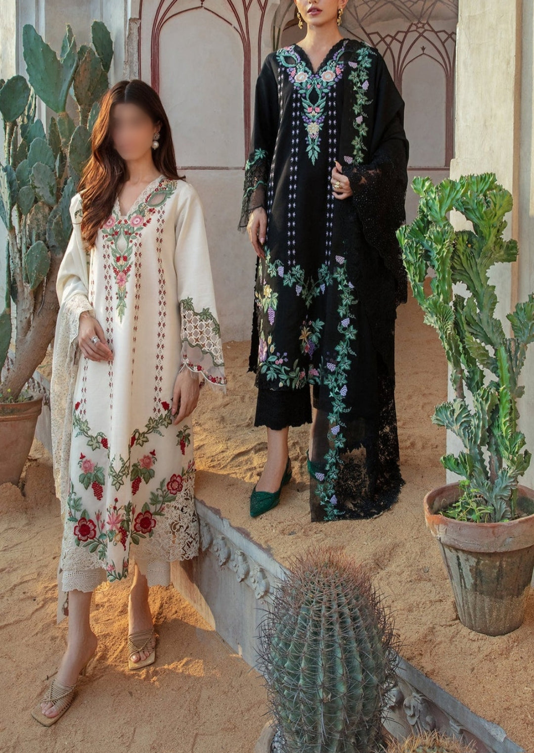 Crimson Luxury Lawn PartyWear Dress | SC-136