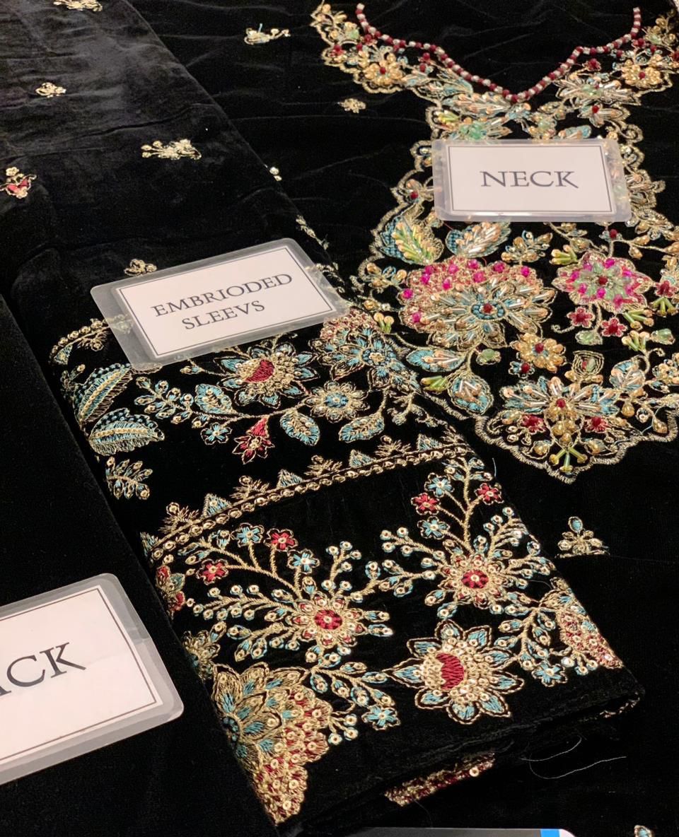 Eman Adeel Luxury Valvet Dress