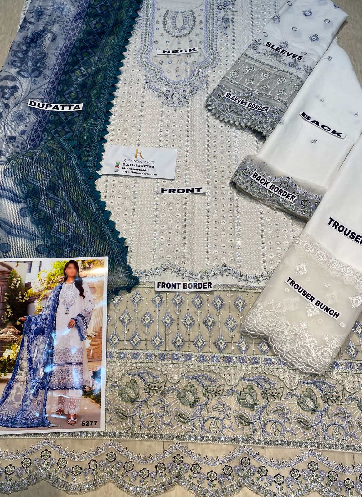 Anaya Lawn Luxury ChickenKari Party Wear Dress SC-5277